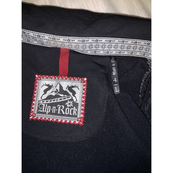 ALP N ROCK Women’s Full Zip Down Puffer Embroidered Jacket Size 4 - Picture 6 of 9